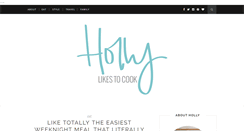 Desktop Screenshot of hollylikestocook.com